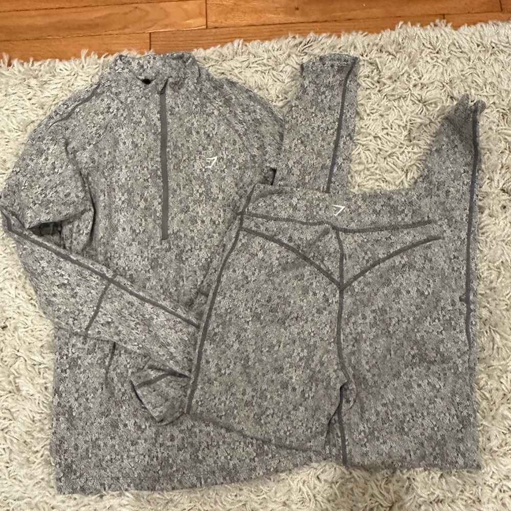 Gymshark matching workout set quarterzip